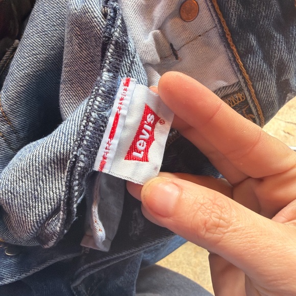 Vintage 90s Levi’s 501 Mens 33x30 Made in USA Button Fly Straight Leg Blue Denim - Picture 6 of 12